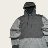 Russell Athletic Blank Hoodie Men's Grey Hooded Sweatshirt 2 Tone Size XXL
