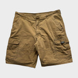 Wrangler Cargo Shorts Men's Tan Brown Baggy Relaxed Canvas Cotton 38x21