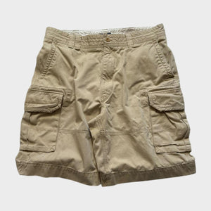 Ralph Lauren Cargo Shorts Men's Tan Baggy Relaxed Wide Leg 36 Waist