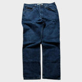 Lee Navy Baggy Jeans Regular Straight Leg Men's Denim Wide Leg 38x33