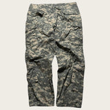 Camo Cargo Pants Baggy Men's Green Baggy Straight Leg Trousers 42x32 USA Army