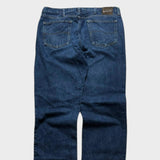 Lee Navy Baggy Jeans Regular Straight Leg Men's Denim Wide Leg 38x33
