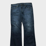 Levi's Bootcut Flared Jeans 527 Baggy Relaxed Wide Leg Men's Navy Jeans 36x29