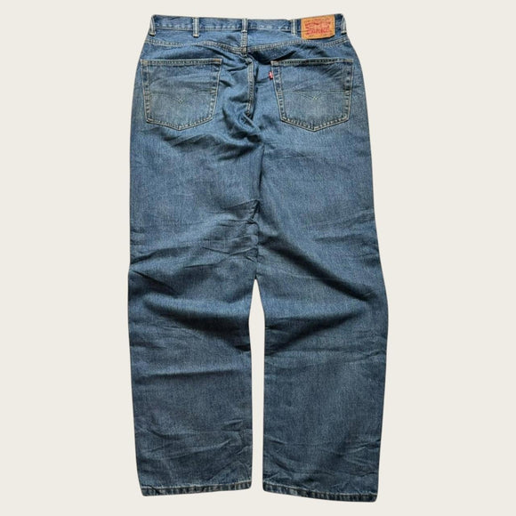 Levi's 550 Jeans Baggy Relaxed Straight Leg Men's Blue Denim Pants 38x32
