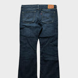 Levi's Bootcut Flared Jeans 527 Baggy Relaxed Wide Leg Men's Navy Jeans 36x29