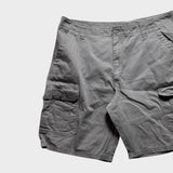 Wrangler Cargo Shorts Baggy Relaxed Loose Men's Grey Cotton Size 40 Waist