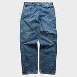 Carhartt Baggy Blue Jeans Men's Relaxed Wide Leg Denim 36x31