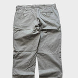 Ralph Lauren Men's Grey Chino Trousers Baggy Straight Wide Leg 34x30