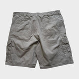 Wrangler Baggy Cargo Shorts Men's Grey Relaxed Wide Leg Size 38 Waist