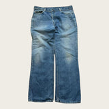 Levi's Bootcut Flared Jeans Relaxed Baggy Leg 517 Men's Blue Denim 38x32 Vintage 90s