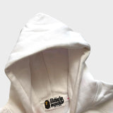 BAPE Hoodie Pullover Hooded Sweatshirt Baby Milo Men's White Pink Hoody Small
