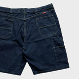 Wrangler Carpenter Shorts Men's Baggy Relaxed Navy Blue Denim Size 40 Waist