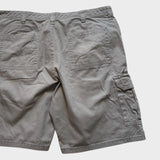 Wrangler Baggy Cargo Shorts Men's Grey Relaxed Wide Leg Size 38 Waist