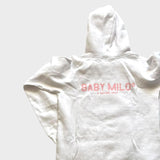 BAPE Hoodie Pullover Hooded Sweatshirt Baby Milo Men's White Pink Hoody Small