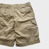 Ralph Lauren Cargo Shorts Men's Tan Baggy Relaxed Wide Leg 36 Waist