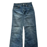 Vintage 90s Levi's Jeans Men's Blue 555 Bootcut Wide Leg Flared Fit Denim 26x30