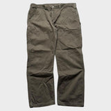 Carhartt Men's Green Carpenter Pants Baggy Straight Wide Leg Trousers 42x31
