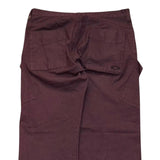 Oakley Men's Burgundy Purple Cargo Trousers Pants Baggy Wide Leg 34x31