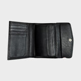 Gucci Women's Black Wallet Purse 11990s 90s Authentic Leather
