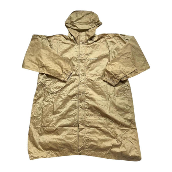 Montbell Men's Tan Gold Windbreaker Jacket Coat Raincoat P2P26 L33