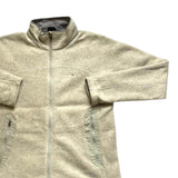 Montbell Men's Cream Fleece Jacket Full Zip Men's XS. P2P18 L23