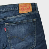 Levi's Bootcut Flared Jeans 527 Baggy Relaxed Wide Leg Men's Navy Jeans 36x29