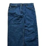 Carhartt Baggy Navy Jeans Blue Relaxed Wide Leg Men's Denim 38x27