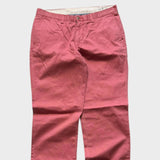 Ralph Lauren Chino Pants Men's Pink Trousers Baggy Straight Leg Fit 34x32