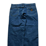 Carhartt Baggy Navy Jeans Blue Relaxed Wide Leg Men's Denim 38x27