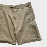 Wrangler Baggy Cargo Shorts Men's Tan Brown Relaxed Wide Leg Size 42 Waist