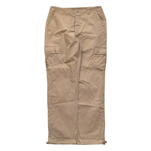 Men's Cargo Pants Slim Fit Straight Leg Tan Pink Trousers 33x29