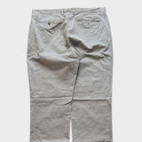 Ralph Lauren Chinos Pants Men's Grey Baggy Straight Wide Leg Trousers 36x31