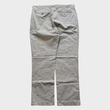 Ralph Lauren Chinos Pants Men's Grey Baggy Straight Wide Leg Trousers 36x31