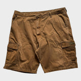 Wrangler Cargo Shorts Men's Tan Brown Baggy Relaxed Size 40 Waist Canvas Cotton