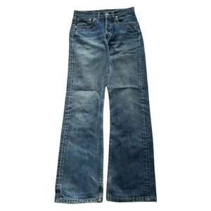 Vintage 90s Levi's Jeans Men's Blue 555 Bootcut Wide Leg Flared Fit Denim 26x30