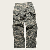 Camo Cargo Pants Baggy Men's Green Baggy Straight Leg Trousers 34x34 USA Army