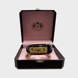 Vintage 1990s Juicy Couture Women's Black and Gold Bracelet Jewellery 90s