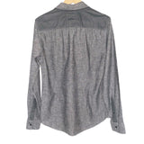 Vintage Guess Long Sleeve Grey Shirt - Small