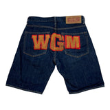 BAPE Orange Shark Denim Shorts - Men's Small