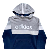 Adidas Originals Navy And Grey Hoodie - Small