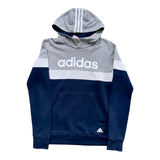 Adidas Originals Navy And Grey Hoodie - Small