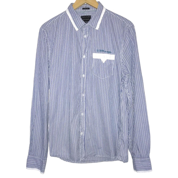 Vintage Guess Striped Shirt - Medium