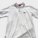 Vintage Y2K Umbro White Polo Shirt - Men's Large