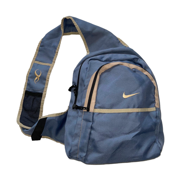 Vintage 90s Nike Blue Cross Body Sling Bag - One Size