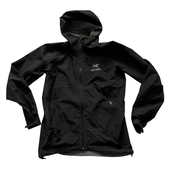 Vintage ARC'TERYX Goretex Black Windbreaker Jacket - Men's Small