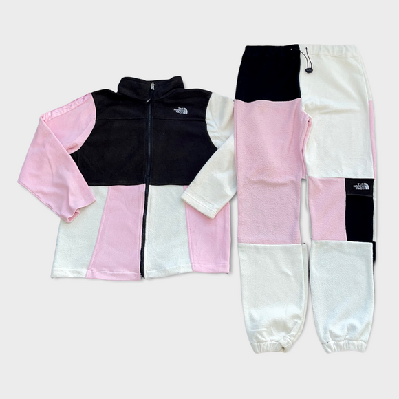 Vintage Reworked The North Face Pink Tracksuit - Women's Size Small