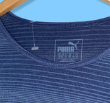 Puma Navy And Blue Spell Out Tee - Women's XL