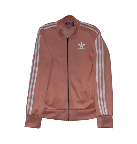 Vintage Adidas Pink 3 Stripes Track Jacket - Women's Small