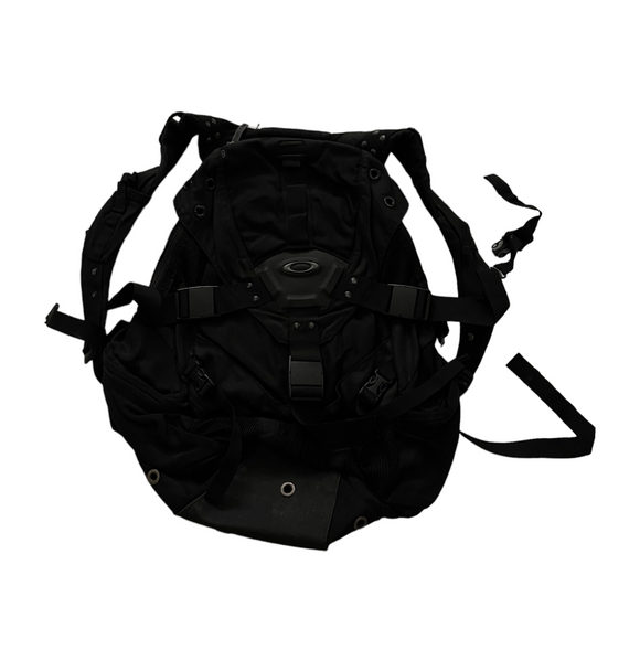 Vintage Oakley Centre Logo Black Backpack Bag - One Size