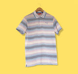 Puma Small Logo Striped Polo Shirt - Medium